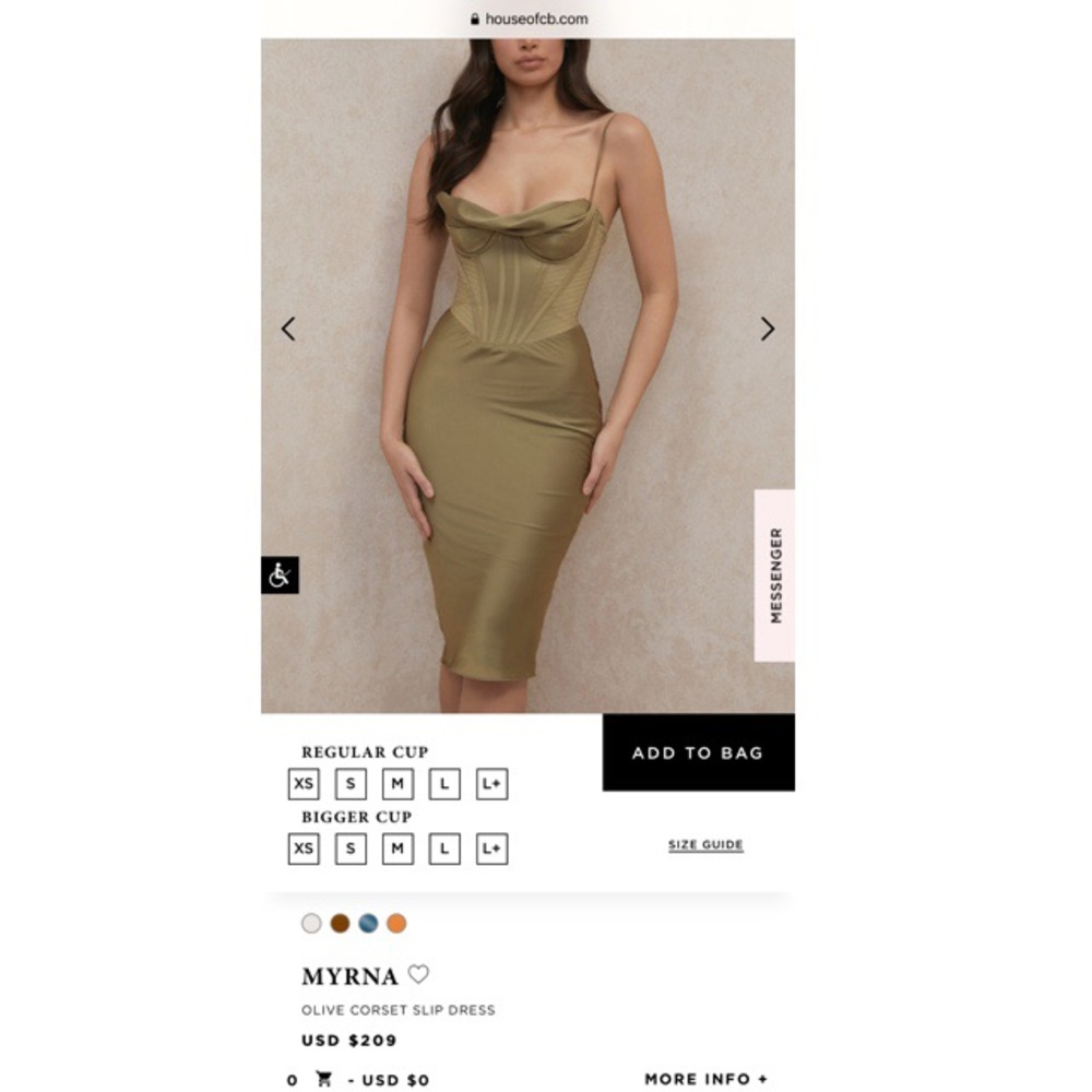 House of CB corset dress